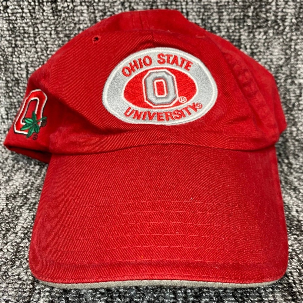 Ohio State University Buckeyes Hat Team Pride Adjustable Strapback Cap Red OSU